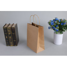 Brown Kraft Paper Bag Custom Fashion/Recyclable Printed Pattern Packaging Paper Bags Wholesale/Retail/Bulk